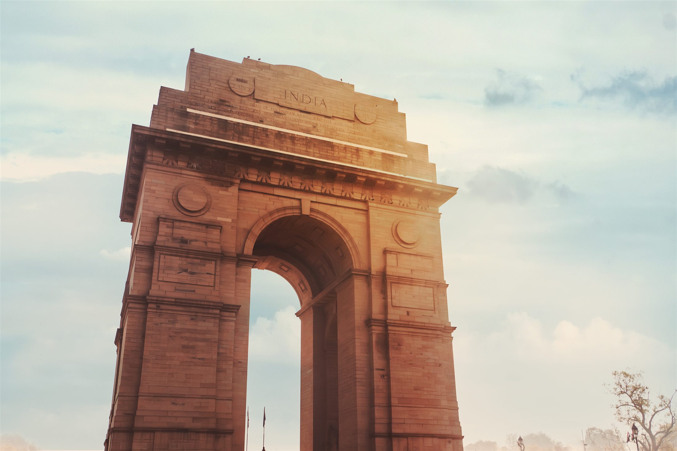 India Gate at sunrise